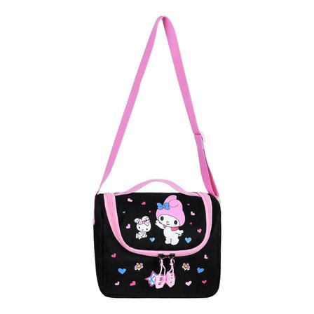 My Melody Baskılı Aksesuarlı Ortopedik Su Geçirmez Ultra Lüx Okul Çantası Termal Beslenme ve Kalemlik
