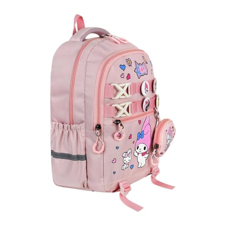 My Melody Baskılı Aksesuarlı Ortopedik Su Geçirmez Ultra Lüx Okul Çantası Termal Beslenme ve Kalemlik