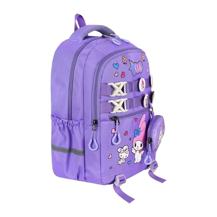 My Melody Baskılı Aksesuarlı Ortopedik Su Geçirmez Ultra Lüx Okul Çantası Termal Beslenme ve Kalemlik