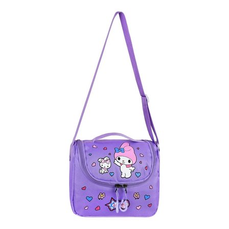 My Melody Baskılı Aksesuarlı Ortopedik Su Geçirmez Ultra Lüx Okul Çantası Termal Beslenme ve Kalemlik