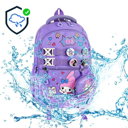 My Melody Baskılı Aksesuarlı Ortopedik Su Geçirmez Ultra Lüx Okul Çantası Termal Beslenme ve Kalemlik
