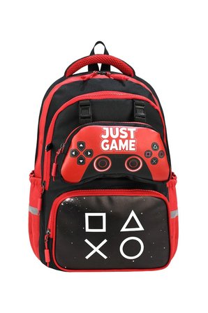 Game Over Baskılı Ortopedik Su Geçirmez Ultra Lüx Okul Çantası Termal Beslenme ve Kalemlik