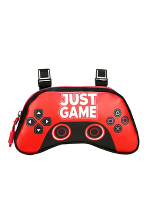 Game Over Baskılı Ortopedik Su Geçirmez Ultra Lüx Okul Çantası Termal Beslenme ve Kalemlik