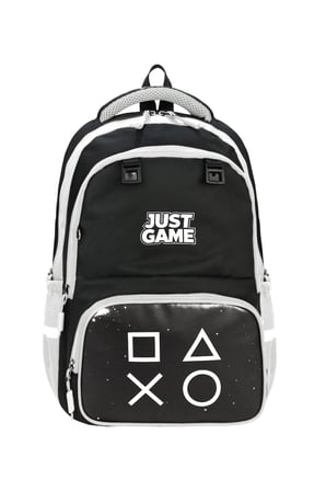Game Over Baskılı Ortopedik Su Geçirmez Ultra Lüx Okul Çantası Termal Beslenme ve Kalemlik