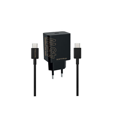 45W PD TURBO C-to-C Şarj & Data Kablosu