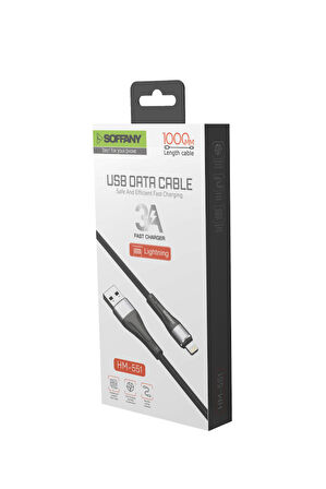 USB to Lightning Şarj & Data Kablosu 3.0A