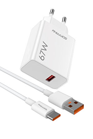 67W TURBO USB-C Şarj & Data Kablosu