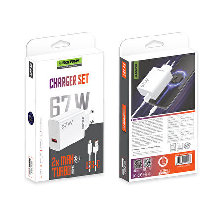 67W TURBO USB-C Şarj & Data Kablosu