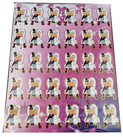 STİCKER GELİN DAMAT YAPIŞKANLI 30 ADET
