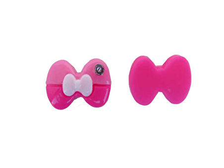 Fiyonk Akrilik Sticker Pembe 2x1.2 Cm ( 100 Adet )