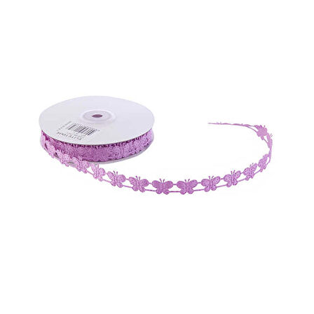 Kurdela Kelebekli 2 Cm Lila ( 18 Metre )
