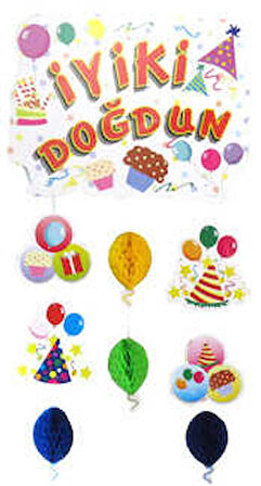 Süs İyiki Doğdun Set ( 45x110 )
