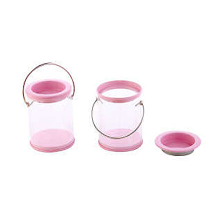 KOVA METAL KAPAKLI PEMBE 1 ADET