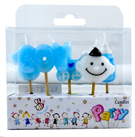 MUM BOY VE BEBEKLİ KÜRDANLI MAVİ 1 PAKET