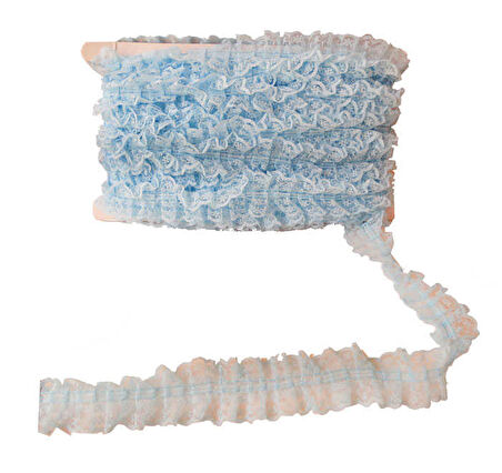 Kurdela Dantelli Mavi 4.2 Cm - 20 Yard ( 18.25 Metre )