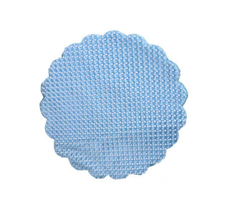 Organze Puantiyeli Tül Mavi 22 Cm ( 100 Adet )