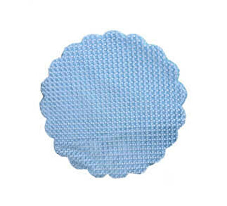 Organze Puantiyeli Tül Mavi 22 Cm ( 100 Adet )
