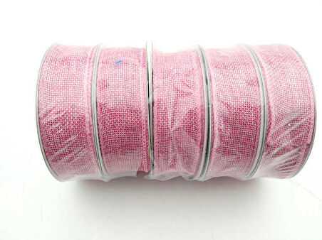 KURDELA JÜT KANAVİÇE 1.5 CM PEMBE 10 MT 1 ADET