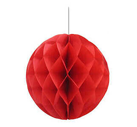 Süs Petekli 30 Cm Kirmizi