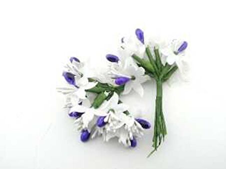 Çiçek Cipso Mor 3x8 Cm ( 100 Adet )