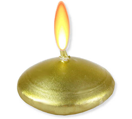 Mum Tealight Yüzen Mum Altin 3.5 Cm ( 20 Adet )