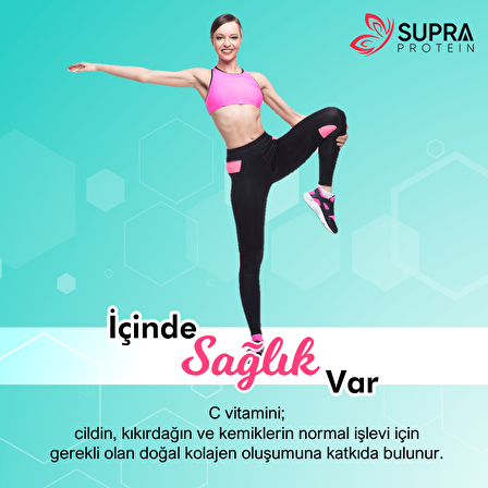 Supra Protein Marine Collagen Kore Menşei Balık Kolajeni Hyaluronik Asit+vitamin C 28 Günlük Kolajen