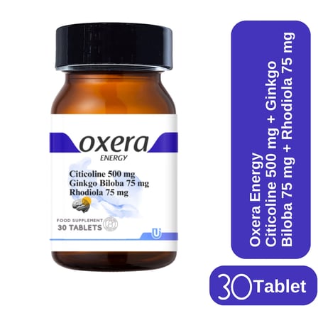 Citicoline 500 mg + Ginkgo Biloba 75 mg + Rhodiola 75 mg – 30 Tablet