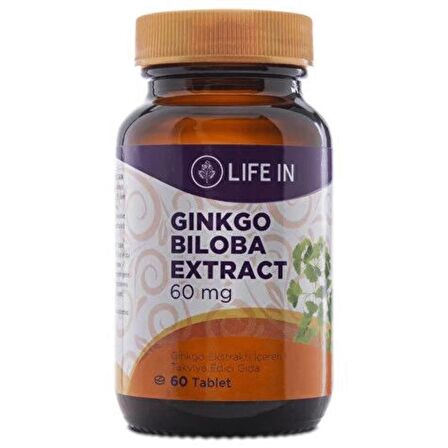 Life In Ginkgo Biloba Ekstrakt 60 Tablet