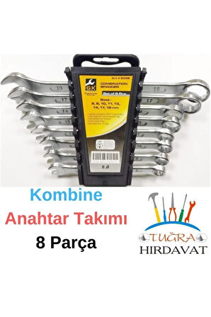 Kombine Düz Yıldız Anahtar Takımı 8x19 Mm 8 Li