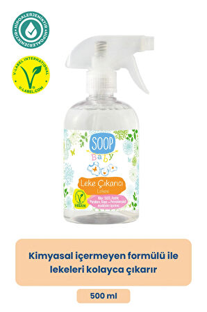 SOOP Bebek Leke Çıkarıcı 3 x 500 ml | Doğal Ve Vegan Formül | Greyfurt Ve Bergamot Kokulu Lekex