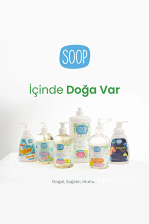 SOOP Baby Bebek Saç Ve Vücut Şampuanı 500 ml | Vegan Ve Hipoalerjenik Pudra Kokulu | Göz Yakmaz