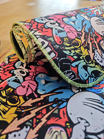 SGE TEKNOLOJİ 70X30 CM PAİNT FOSFORLU DİKİŞLİ MOUSE PAD GAMİNG OYUNCU