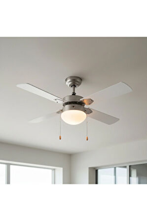 4 Kanatlı Metal Dekoratif Tavan Vantilatörü 60W KCF283