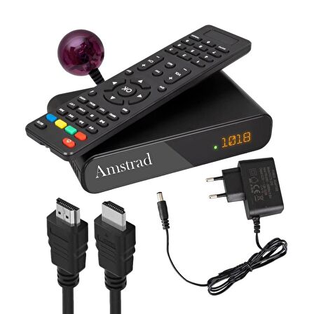 Amstrad 1300M Mini Hd  Scart Tkgs'li Uydu Alıcısı 112019