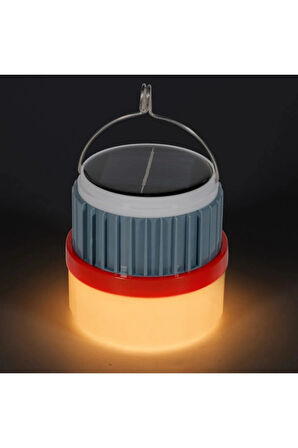 KBA753 Erciyes Solar Kamp Feneri 50W Sarı Işık, 3V 1200MAH Batarya, 6-8 Saat Çalışma