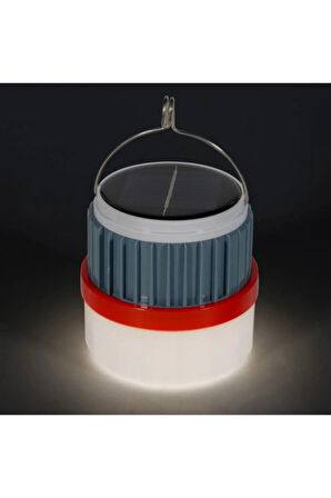 KBA753 Erciyes Solar Kamp Feneri 50W Sarı Işık, 3V 1200MAH Batarya, 6-8 Saat Çalışma