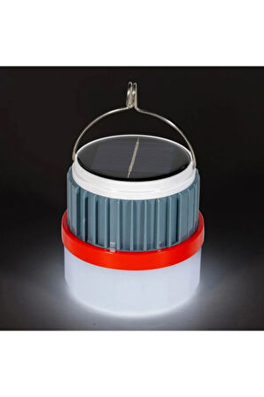 KBA753 Erciyes Solar Kamp Feneri 50W Sarı Işık, 3V 1200MAH Batarya, 6-8 Saat Çalışma