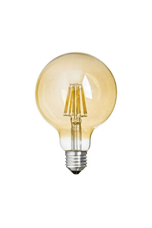 KES607 LED Rustik Ampul 8W (800 Lümen) GÜN IŞIĞI - SARI