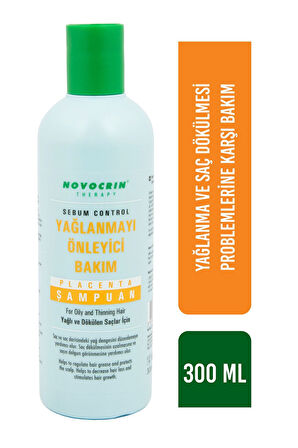 NOVOCRİN PLACENTA YAĞLANMA ÖNLEYİCİ BAKIM ŞAMPUANI 300 ML