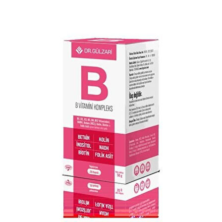 Dr. Gulzarı B Komplex 30 Kap