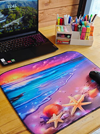 SGE TEKNOLOJİ 55X45 CM DENİZ YILDIZI KAYDIRMAZ TABAN SPEED YÜZEY OYUNCU MOUSE PAD GAMİNG PAD