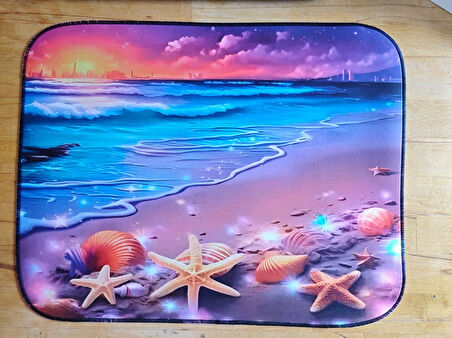 SGE TEKNOLOJİ 55X45 CM DENİZ YILDIZI KAYDIRMAZ TABAN SPEED YÜZEY OYUNCU MOUSE PAD GAMİNG PAD