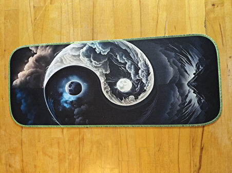 SGE TEKNOLOJİ 70X30 CM FOSFORLU DİKİŞ  EKİNOKS TEMALI KAYDIRMAZ TABAN SPEED YÜZEY OYUNCU MOUSE PAD GAMİNG