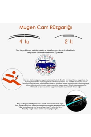 SUNPLEX Sp-s-48 Mercedes Vito 2004-2020 Sport Style Cam Rüzgarlığı 2 Li