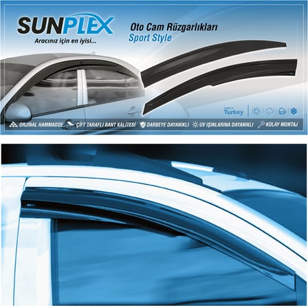Sunplex Skoda Superb 2015-2019 Cam Rüzgarlığı 4 lü SP-S-116