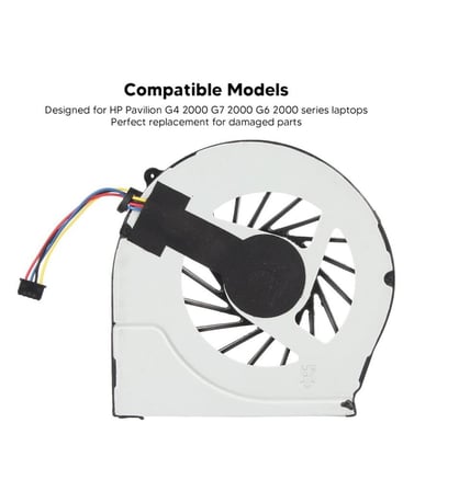 HP G4-2000, G6-2000, G6-2100, G6-2200, G7-2000 Notebook Cpu Fanı KDB0705HB-7h95 / FAN001