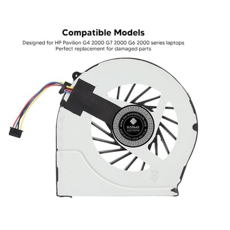HP G4-2000, G6-2000, G6-2100, G6-2200, G7-2000 Notebook Cpu Fanı KDB0705HB-7h95 / FAN001