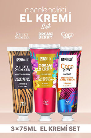 Nemlendirici El Kremi 3'lü Set