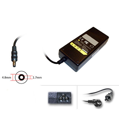 LG 18.5V 4.9A Siyah Uç Notebook Adaptör Laptop Şarj RETRO 90W