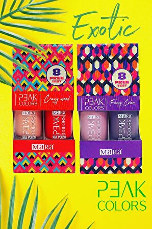 Mara Peak Colors Crazy Mood Oje - İkili Kutu (011 - 001)